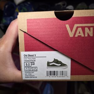 Vans Old Skool V Green Shoes